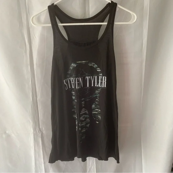 Steven Tyler tank top Dreamcatcher racer back in black. Size L   NWOT - Picture 6 of 11